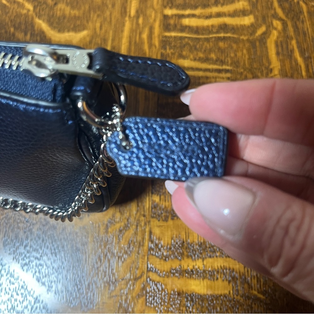 Coach Black Pebbled Leather Nolita Demi Bag with Silver Chain - Picture 4 of 7